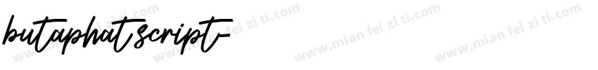 butaphat script字体转换